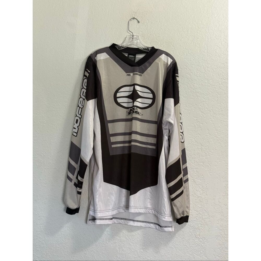 Vintage Y2K No Fear Elektron Moto Racing Long Sleeve Jersey XL SHIRT